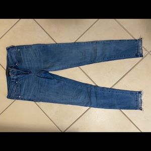 Abercrombie Midrise Frayed Jeans